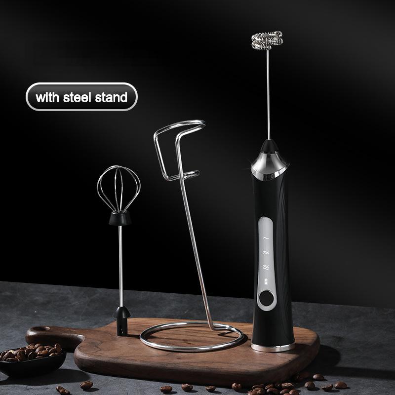 Noir avec support en acier