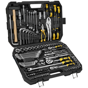 150件机械工具组，带储物箱和便携式工具箱中的24t棘轮扳手 - Product Image 2