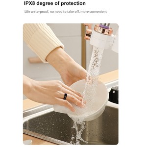 Vòng Thông Minh Vòng Sức Khỏe Sạc Từ Tính Vòng Đo Nhịp Tim Oxy Máu Và Theo Dõi Giấc Ngủ Phát Hiện Nhiệt Độ Cơ Thể IPX8 - Product Image 5