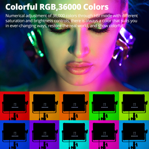 Ambitful 30W P35R RGB tam renkli dolgu ışığı 2800-6800K LED Video işığı paneli destek App kontrolü canlı Video fotoğraf - Product Image 2