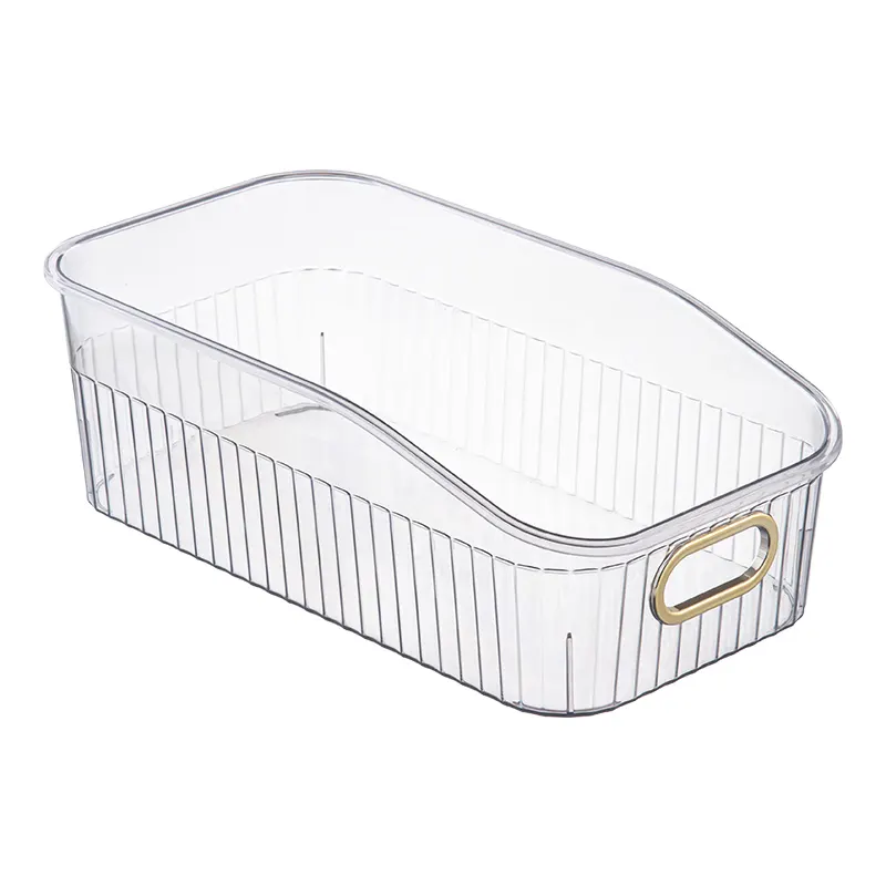 Boîte de rangement cosmétique moderne transparente Panier d'égouttage rectangulaire pour l'organisation des collations Fruits Emballage alimentaire multi-usage de Ningbo