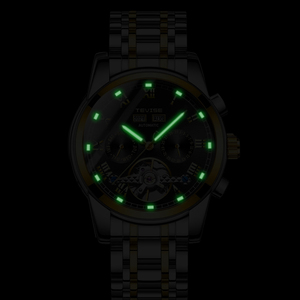 Neues Design Big Tourbillon Automatik uhr Multifunktion ale mechanische Uhr Jahr Monat Kalender uhr - Product Image 6