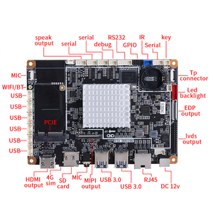 RK3399 Android <span class=keywords><strong>Linux</strong></span> tablet pcb board con 4G + 16G hdm lettore multimediale google MIPI eDP lvds