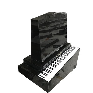 Наружное украшение кладбища фортепьяно в форме индийского черного гранита, уникальный дизайн надгробий в Новой Зеландии - Product Image 1