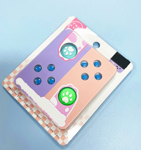ニンテンドースイッチ用ジョイスティックカバー付きハート型交換用カラフル透明ボタン - Product Image 2