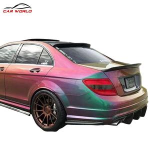 2009-2014 Benz <strong>C</strong> Class W204 C180 C200 C300 Rear Spoiler V Style Real Carbon Fiber Tail Wing Back <strong>Trunk</strong> Auto Part Bumper Tow Hook - Product Image 5