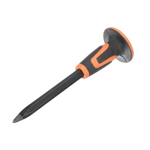Cincel 9,8 11,8 cabeza puntiaguda Rock 9,7 11,4 cabeza plana roca hormigón mortero piedra ladrillo cincel con protector de mano