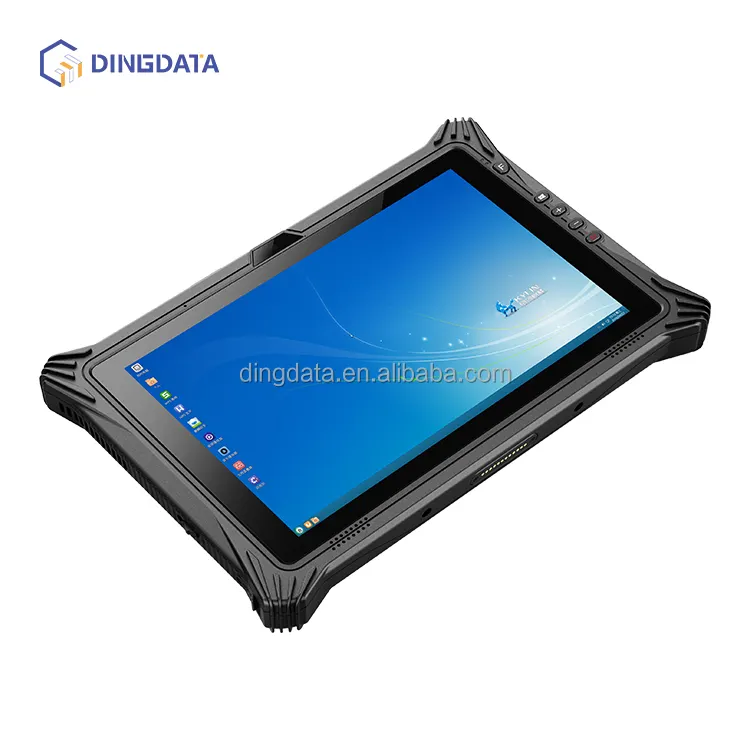 Tablet tahan air e10tw, tablet kasar terlihat sinar matahari, 10 inci Wins 11 Pro baterai besar, Tablet industri IP65 tahan air