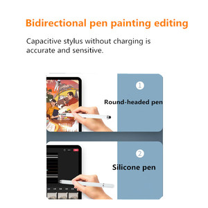 ปากกาสไตลัสหัวกลมแบบสากลสำหรับโทรศัพท์มือถือแท็บเล็ตปากกาความจุ iPad สำหรับ Apple Android iPad พลาสติกสำหรับการเขียนด้วยลายมือ - Product Image 5
