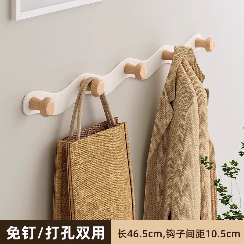 White wavy hook - 5 hooks