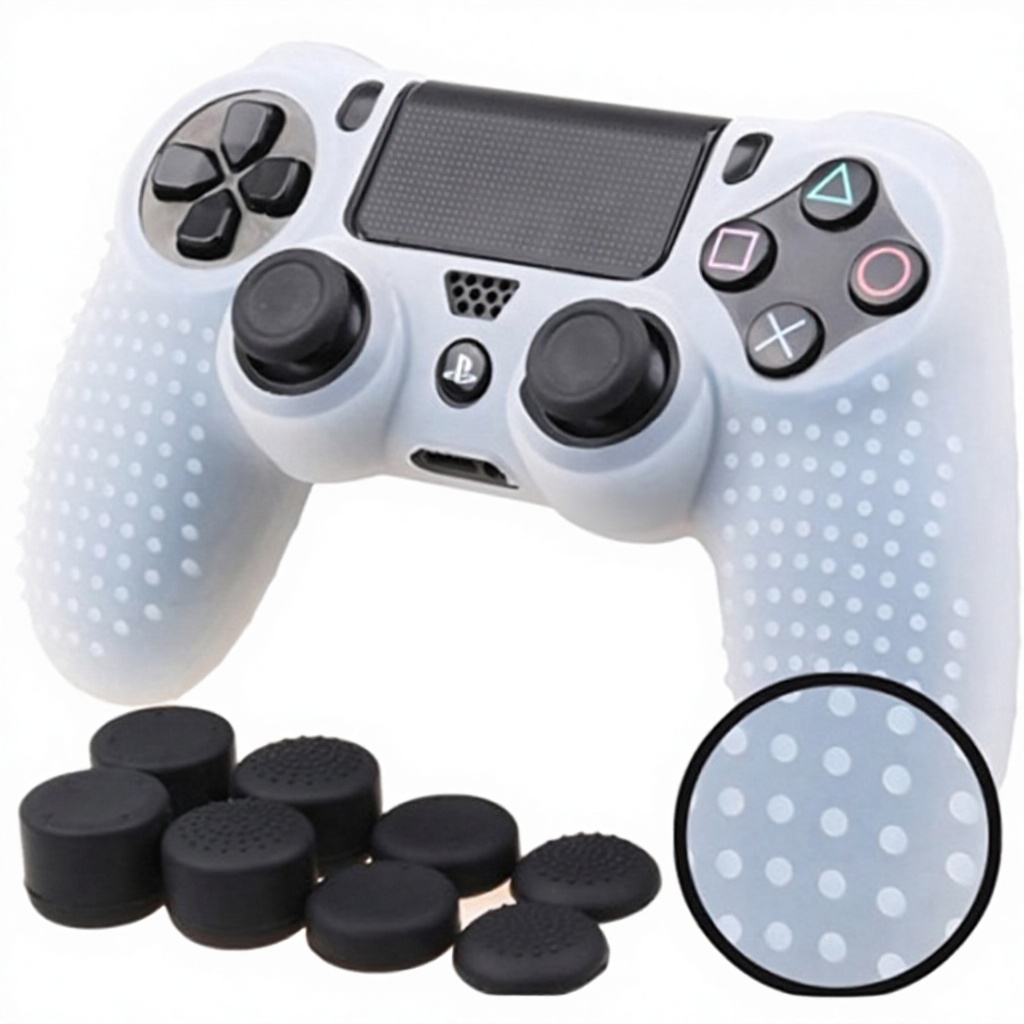 Cubierta blanca + tapa de joystick negra