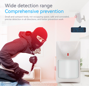 Sensor detector PIR de movimiento Pir infrarrojo con cable 2025 para sistema de alarma de seguridad para el hogar con salida de relé sin alimentación NC