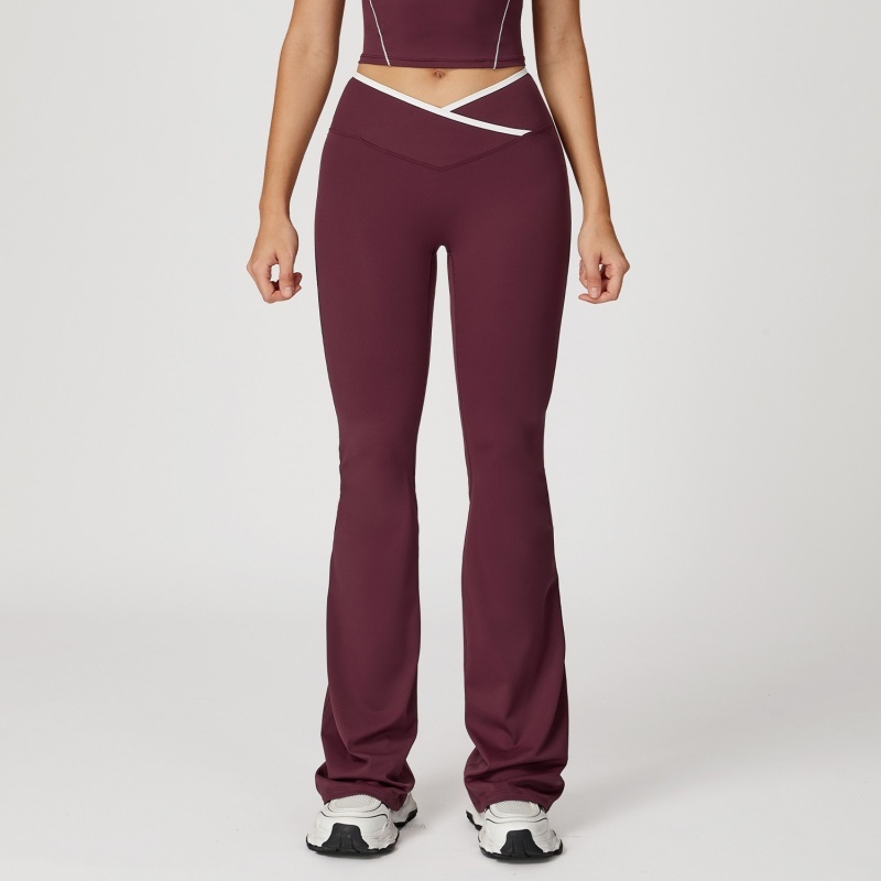 Pantalon rouge foncé
