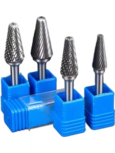 SL-4 1/2x1 1/8 tungsten carbide quay tập tin cắt burs ROTARY Carbide Burrs rắn carbide burr Bộ mài kim loại máy cắt - Product Image 4