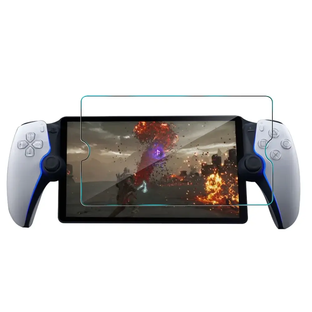 กระจกนิรภัยฟิล์มป้องกันสําหรับ Sony PlayStation พอร์ทัลป้องกันหน้าจอ Arc Edge คอนโซลมือถือเกมอุปกรณ์เสริม 8in