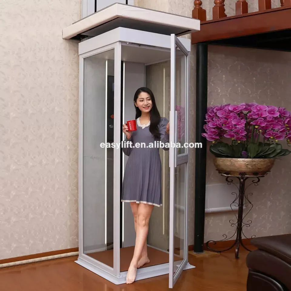 Ascensore residenziale a basso costo ascensore domestico personalizzabile piattaforma elevatrice ascensore turistico in vetro ascensore