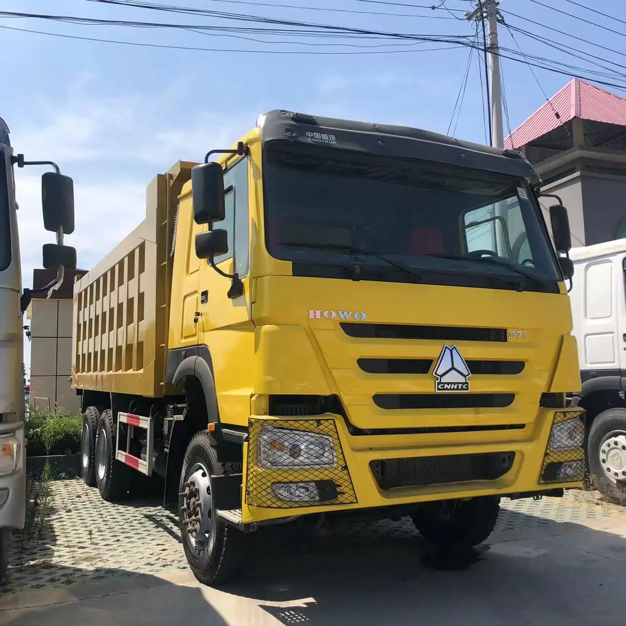 Em estoque e transporte rápido howo caminhão usado 20 caminhão basculante usado cúbico com balde novo 371 caminhões basculantes para a Nigéria