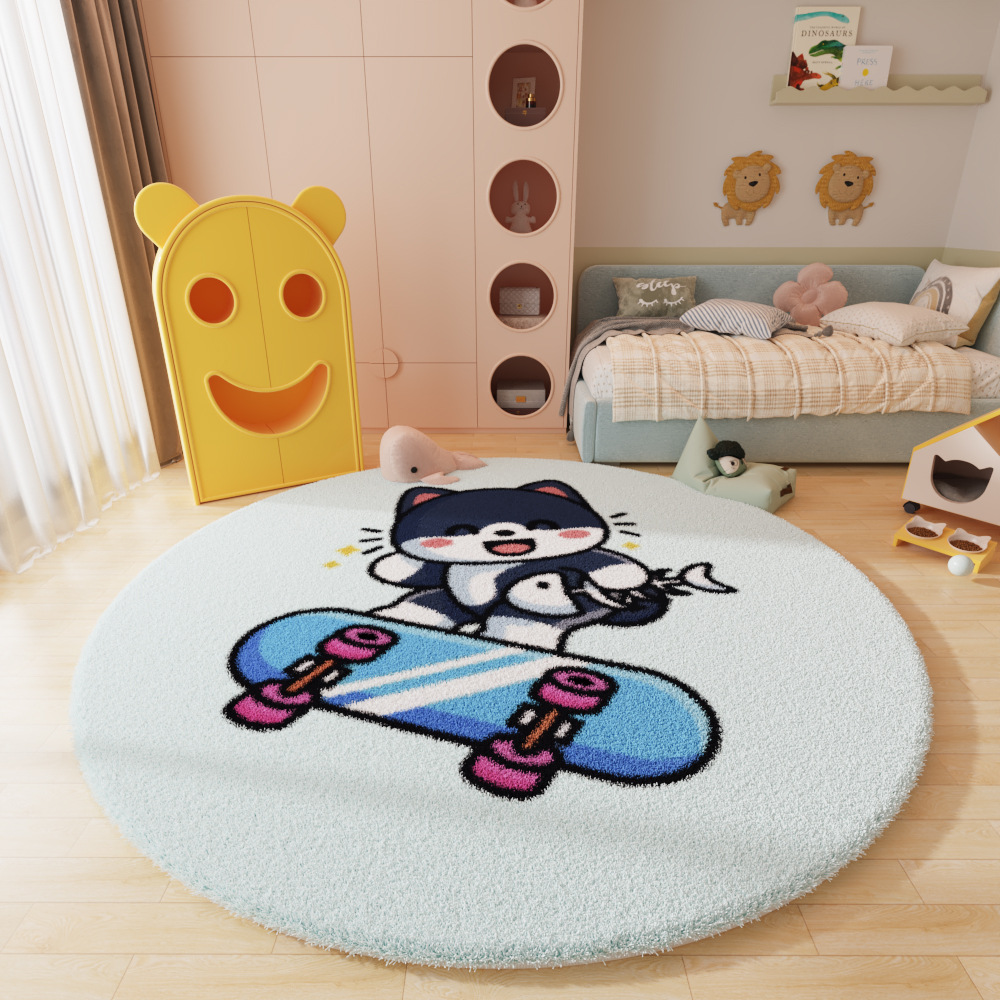 Round-Skateboard Cat