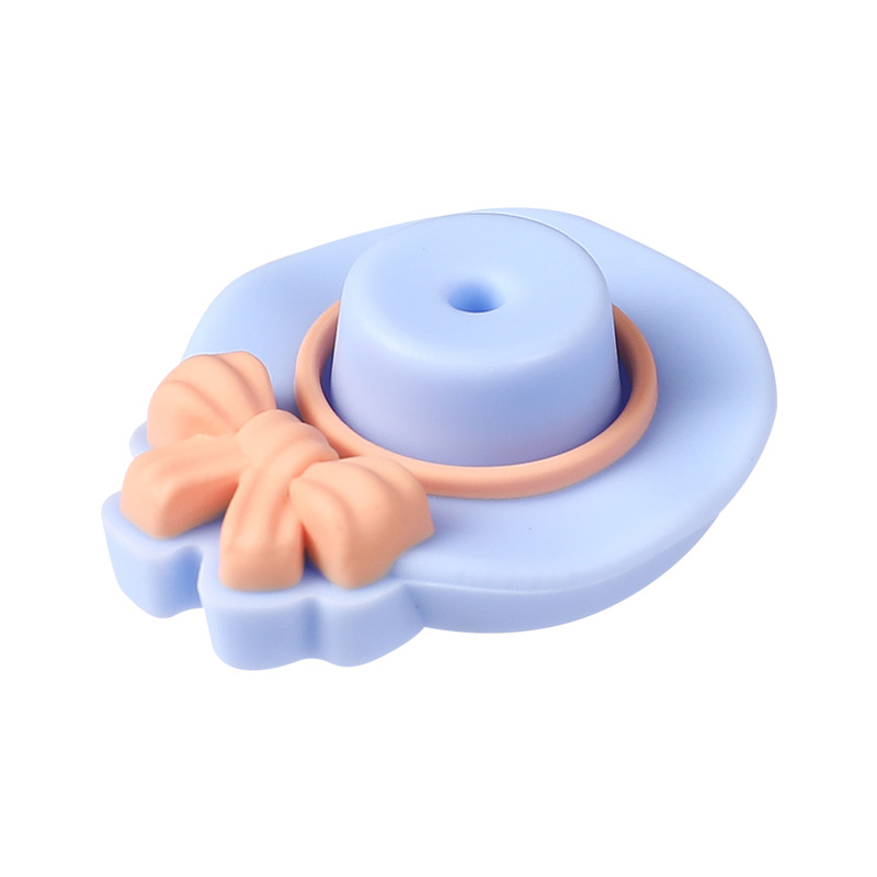 Chapeau noeud 3D bleu