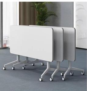 Escritorio de ordenador, muebles de oficina, escritorio de conferencias plegable, mesa de conferencias móvil con ruedas, escritorio de ordenador para juegos - Product Image 2