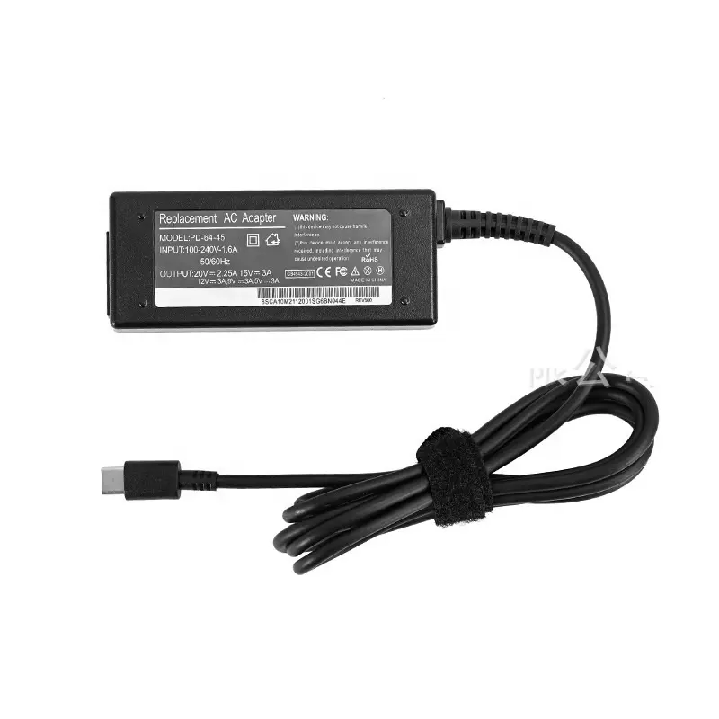 45W 65W TYPE-C PD Power supply For Lenovo For DELL FOR HP Laptop charger factory Directly price