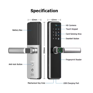 Sinovo TTlock App contral Digital Lock Password per impronte digitali Smart Door Lock Card Nfc telecomando smart home senza chiave