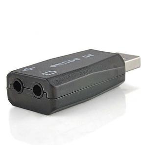 5.1 USB到3.5毫米麦克风耳机插孔立体声耳机3D声卡音频适配器 - Product Image 6