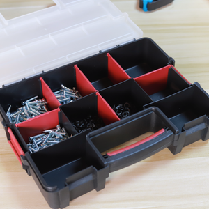 工具盒零件储物组织器盒塑料隔层带盖五金多功能螺丝盒 - Product Image 2