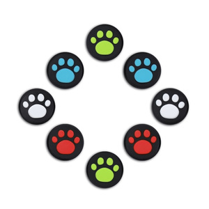 Başparmak sopa cilt denetleyicisi Gamepad kılıf 3D sevimli kedi Paw silikon için başparmak kavrama PS5 PS4 PS3 Xbox 360 bir denetleyici - Product Image 4