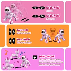 EPT Kids Educational Wiederauf ladbare elektrische Tanz Interaktive programmier bare intelligente Fernbedienung Roboter Cat - Product Image 3