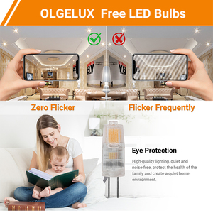 G4 LED電球1W120LMシャンデリア電球 (10Wハロゲン相当) Eエネルギークラス、ちらつきなし、最新のERPEMC標準