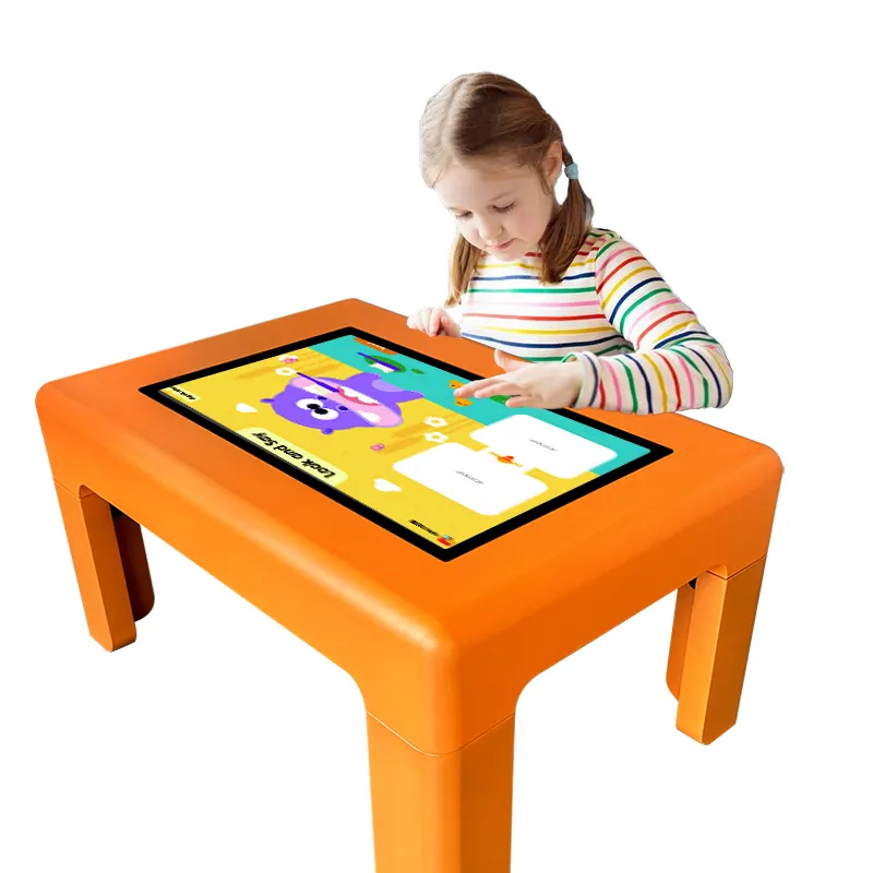 Anak-anak Permainan Android Lcd Multi Interaktif Kopi Smart Meja Layar Sentuh