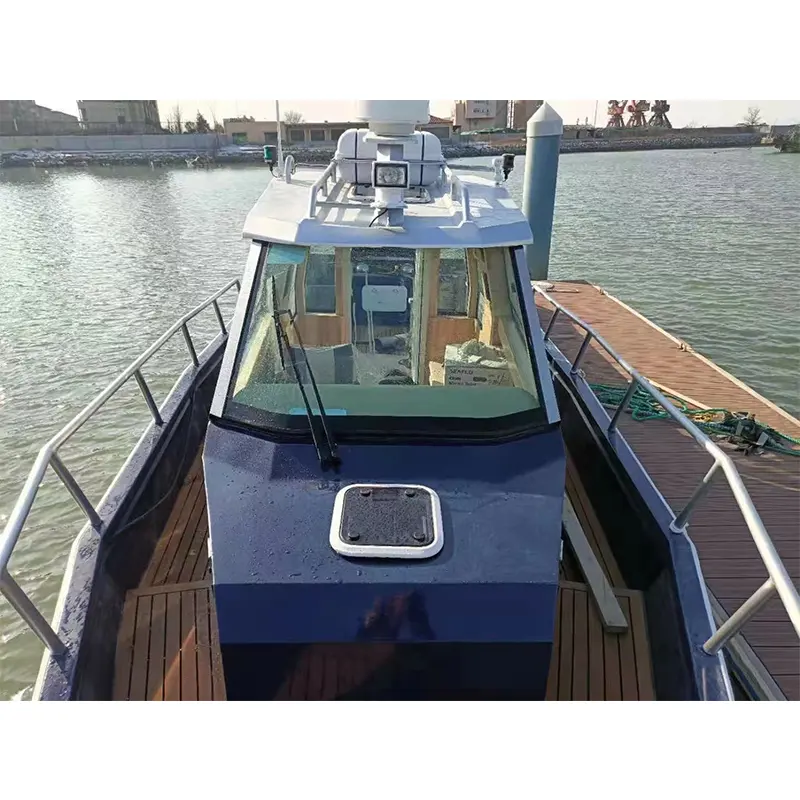 Barco de pesca comercial 9,5 M barcos pequeños de aluminio fábrica barco personalizado con dormitorio yate de lujo