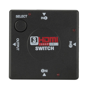 Interruptor HDMI de transmisión rápida 3 en 1 Mini 3 puertos hembra HDMI Switcher Splitter Box Selector para HDTV 1080P Video Switcher - Product Image 1
