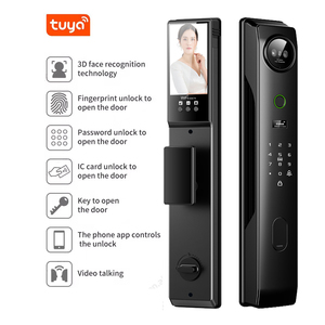Intelligente biometrische Zugangs kontrolle Sicheres 3D-Gateway Schwarz Tenon China Türschlösser Holztür WiFi Intelligentes Erkennungs system - Product Image 3