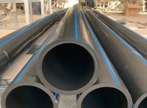 Pn10 yüksek yoğunluklu polietilen HDPE 150 mm 450 mm HDPE su tedarik borusu - Product Image 5