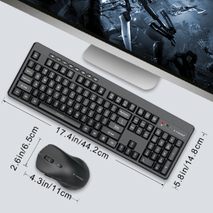 Wholesale Full Size <strong>Keyboard</strong> Compact <strong>Mouse</strong> <strong>Multi</strong>-media Keys 2.4G Wireless <strong>Keyboard</strong> <strong>and</strong> <strong>Mouse</strong> Combo - Product Image 6