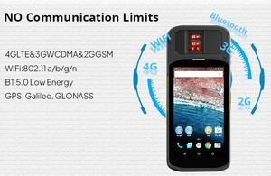 IP67 Waterproof Multimodal Biometric <strong>Device</strong> with Barcode Reader NFC RFID and Google SMS for Portable Registration - Product Image 5