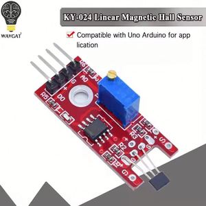 Módulo de Sensor de Hall magnético lineal, interruptor de placa de Sensor de Hall de conteo de velocidad, para Arduino Diy KY024, Sensor de Hall, 1 unidad
