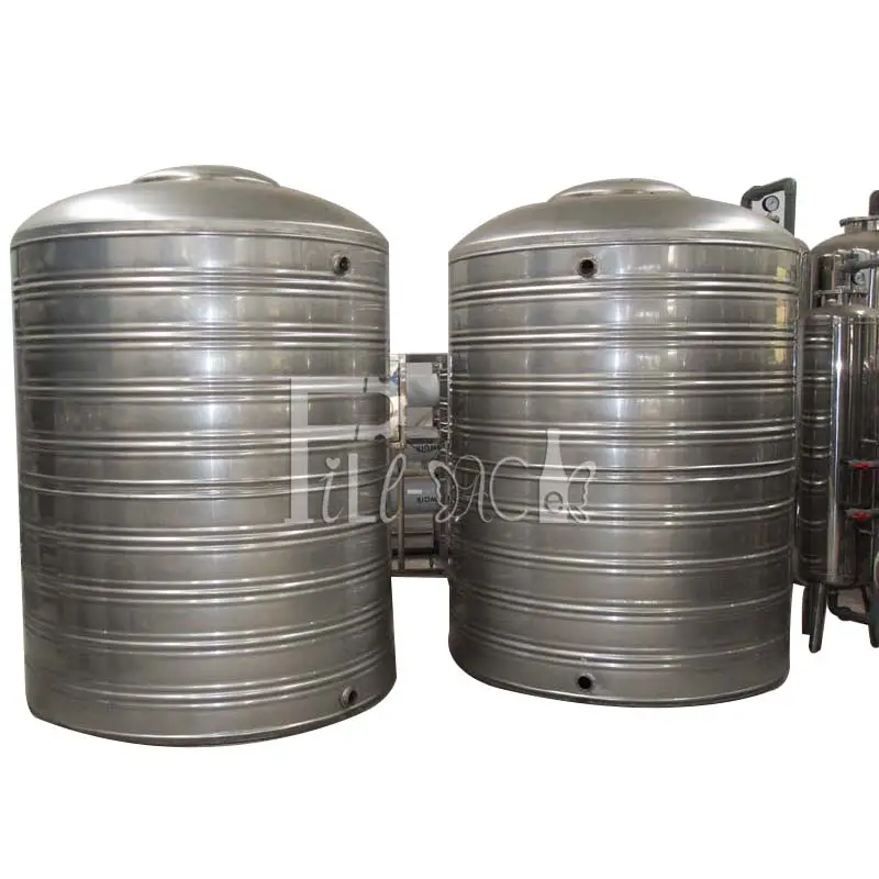 Réservoir de traitement de l'eau minérale, 30 l, 1000l, stockage d'eau, personnalisé, facile à utiliser, SS304, 1000l/heure d'autonomie