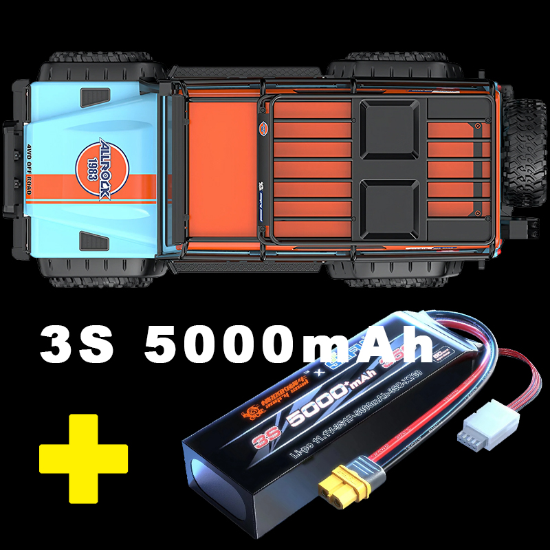 Bleu, avec batterie 3S