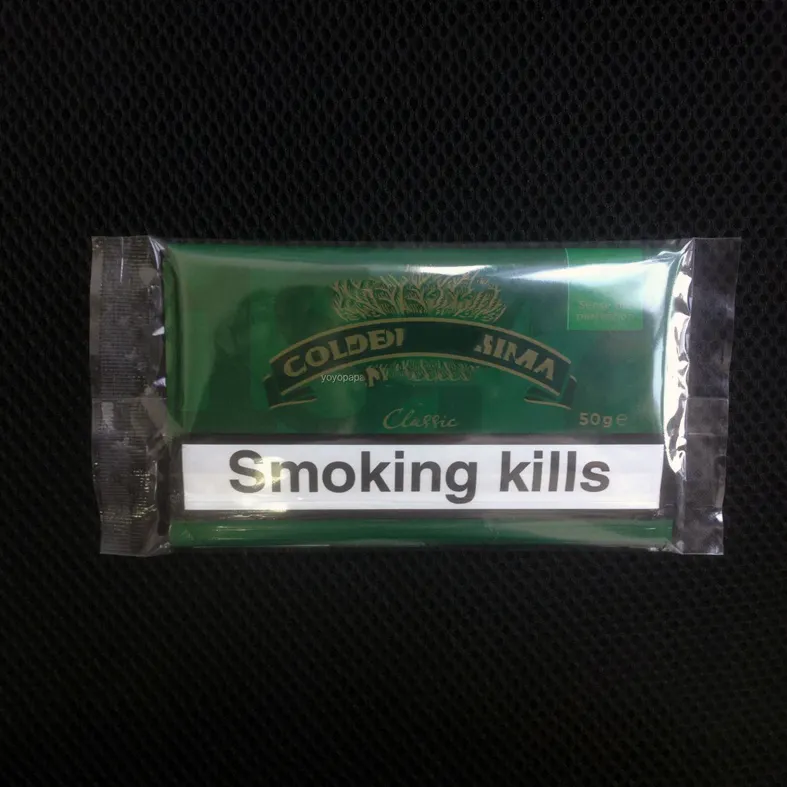 Toptan açılıp kapanabilir fermuar sigara yaprak torbası selofan çanta ile tütün paket ambalaj haddeleme