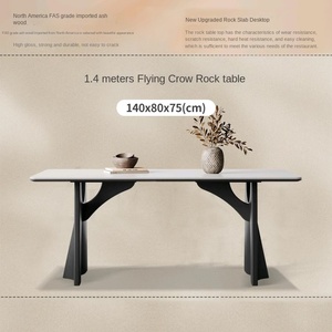 Hiện Đại Đơn Giản Thiết Kế Retro Matte Hình Chữ Nhật Có Thể Gập Lại 2 Chỗ Ngồi Bàn Ăn Rắn Tre Gỗ Màu Trắng Tinh Khiết Rock Tấm Nhỏ - Product Image 1