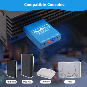 适用于PS2通用转换器游戏手柄加密狗的Blueretro BT无线适配器适用于PS2 PSX PS一个控制台适用于PS3 PS4 PS5控制器 - Product Image 3