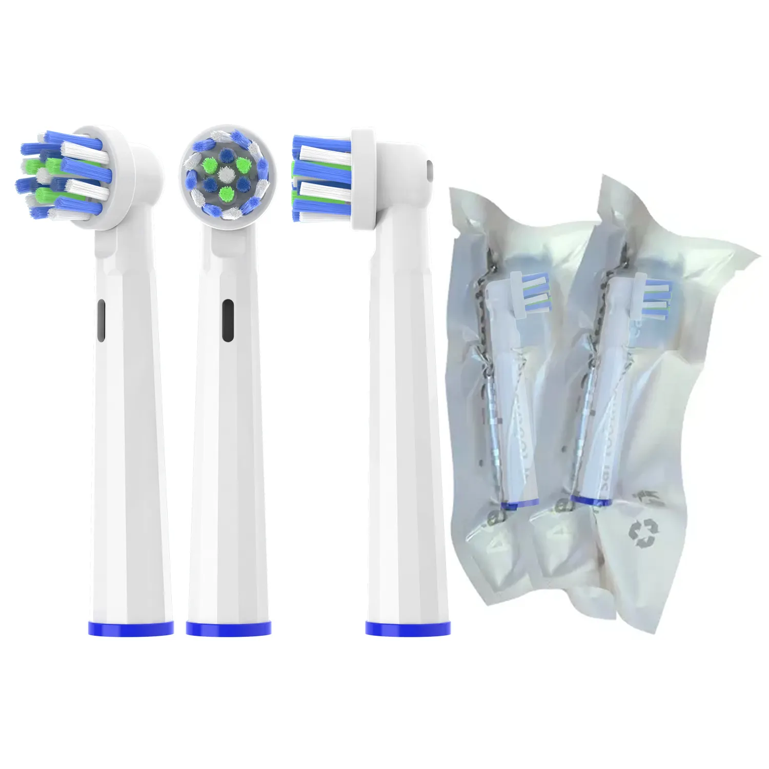 Boas cabeças de mercado para escova de dente elétrica rotativa, 360 graus, cabeças de reposição, sem cobre eb50