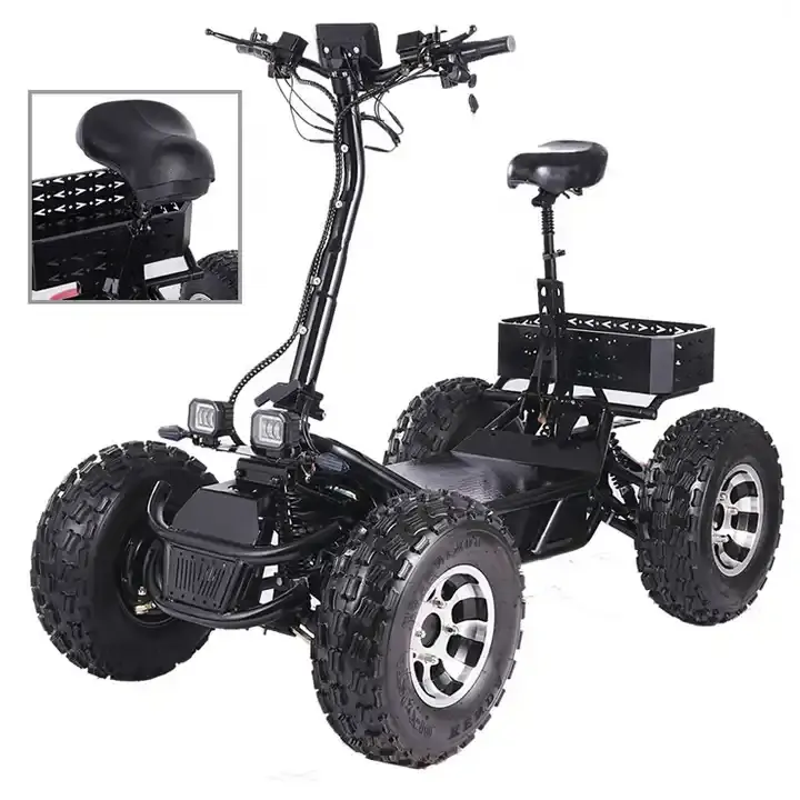 Scooter elétrico off road popular 60V 50Ah Mountain Power, atv dobrável, 8000W, scooter elétrico off road para adultos