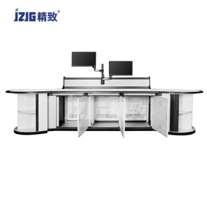 2024 Diseño moderno Comando y control Muebles comerciales Escritorio de madera maciza con acero para sala de control de nuevos productos - Product Image 4