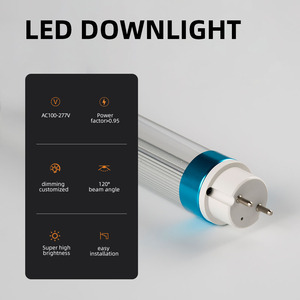 8FT หลอดไฟ LED 5000K แสงกลางวันบัลลาสต์บายพาสเทียบเท่า R17D/HO F96T12/DW/HO ฝาครอบ T8 T10 T12 เรืองแสงเปลี่ยน - Product Image 6