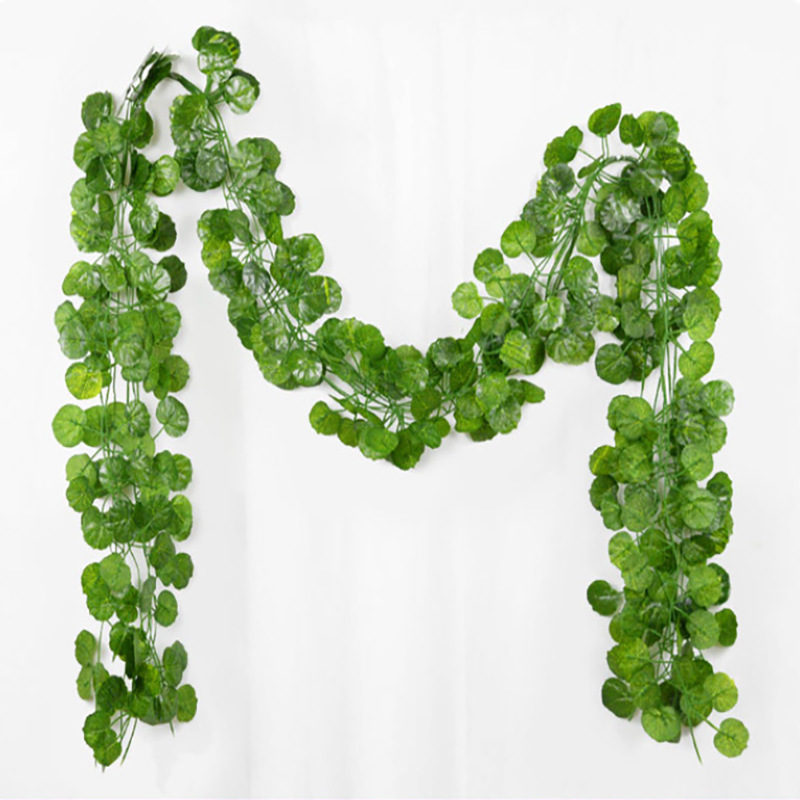 72 feuilles de bégonia vert 2,1 m de long