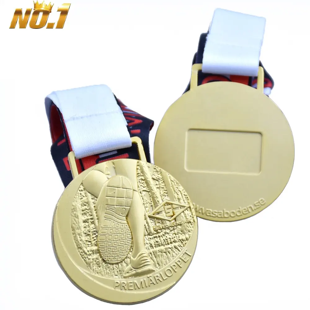 Venta al por mayor, personalizado, barato, 3D, Maratón, fútbol, voleibol, premio ganador de taekwondo, Medalla deportiva de metal dorado